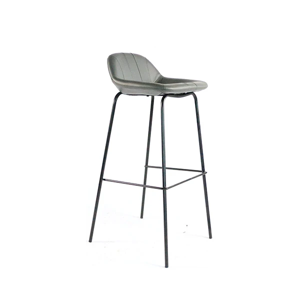 Modèn Blan Leather Bar chèz