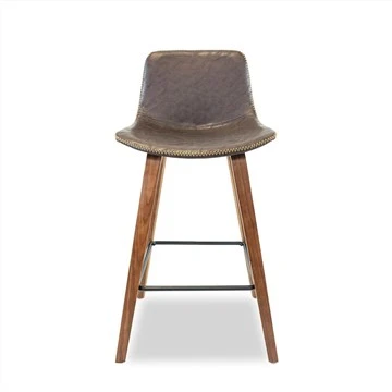 Barstools chèz Metal Footrest PU kousen chèz