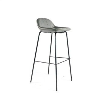 Modèn Blan Leather Bar chèz