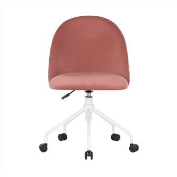 Morden Style Swivel chèz biwo lakay ak kouvèti twal velours