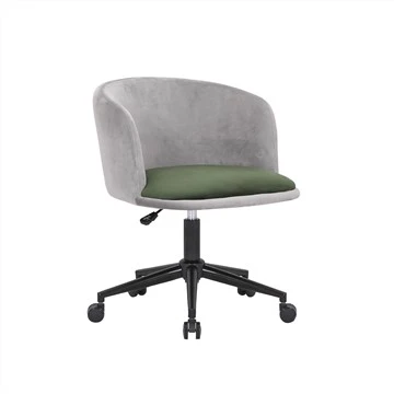 Swivel chèz lwazi chèz ak kouvèti twal velours