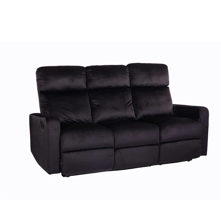 Velvet twal recliner sofa seksyon