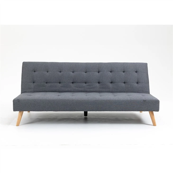 Modèn gri senp twal fin blan sofa kabann