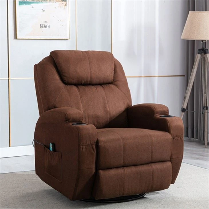 Recliner Sofa ak masaj ak fonksyon chofaj
