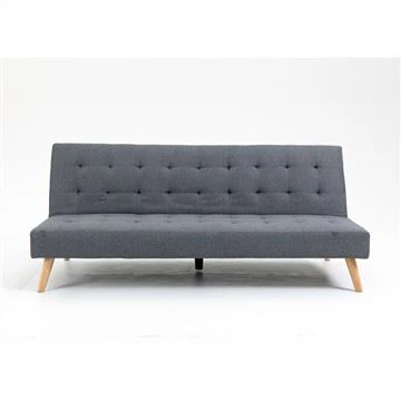 Modèn gri senp twal fin blan sofa kabann