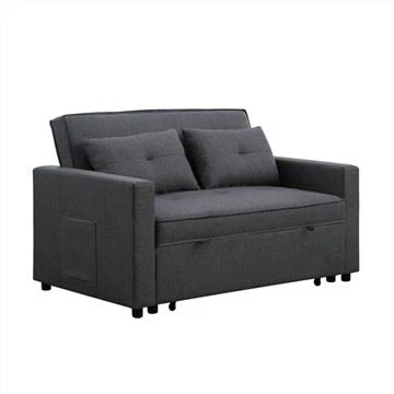 Patnè twal fin blan boure Tufed Futon Kanape kabann