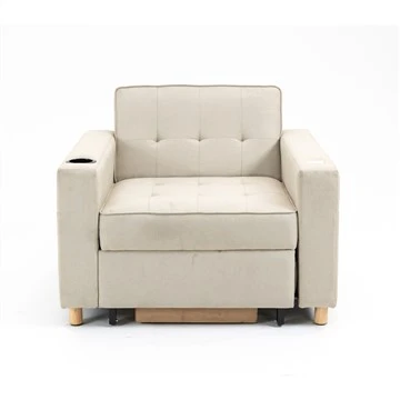 De-nan-yon sèl chèz sofa dekapotab milti-fonksyonèl