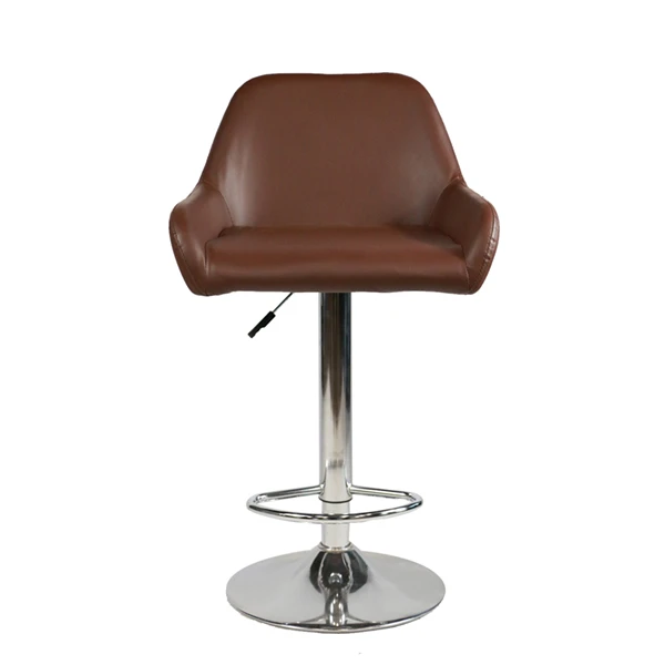 Brown Leather Swivel kontwa poupou