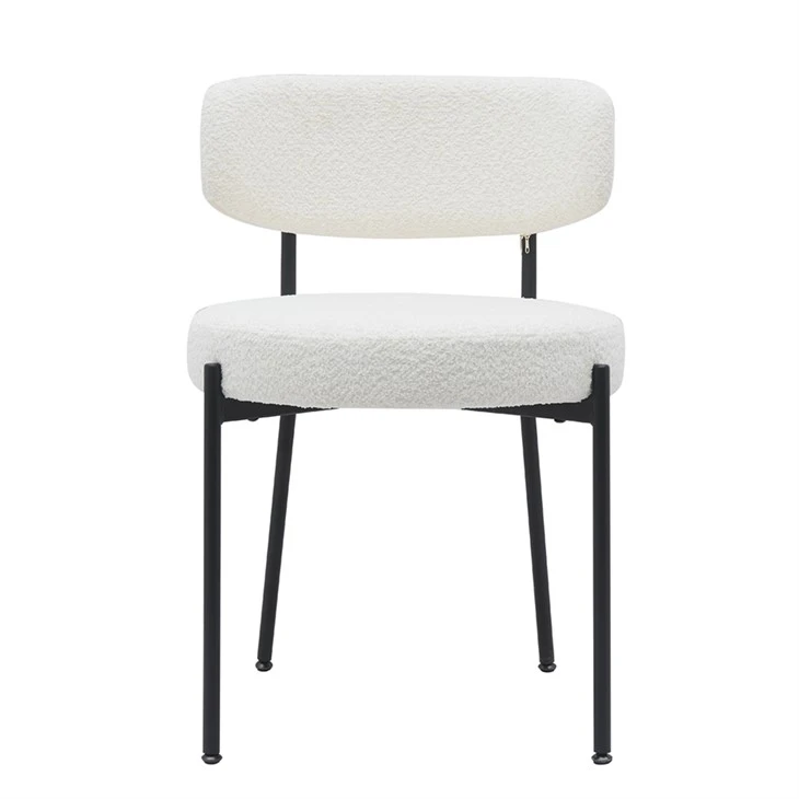 Patnè Teddy velours twal kouvri DINING CHAIR KAESHA