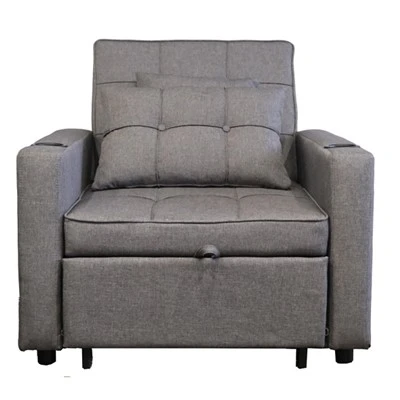 Kabann sofa pliye multifonksyonèl, ak kabann sofa zòrye
